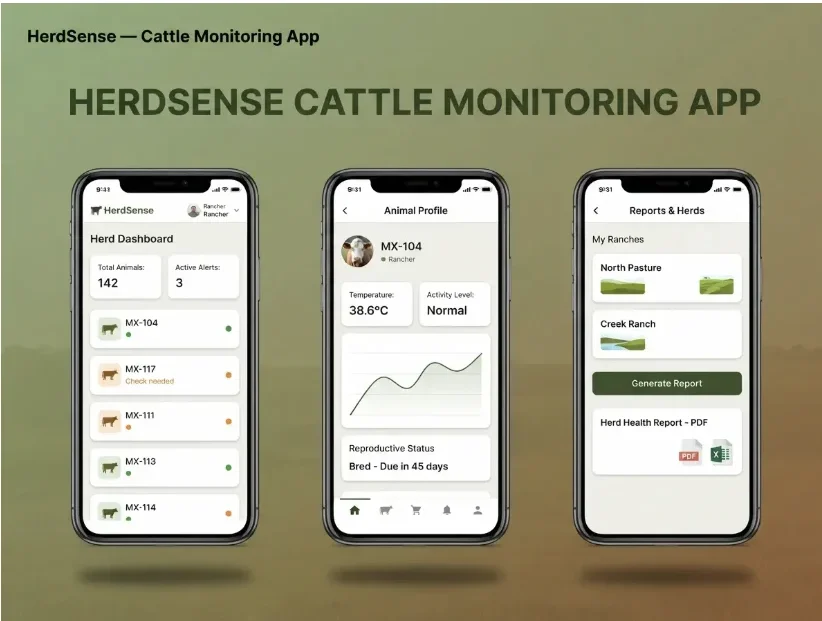 HerdSense Cattle Monitoring App