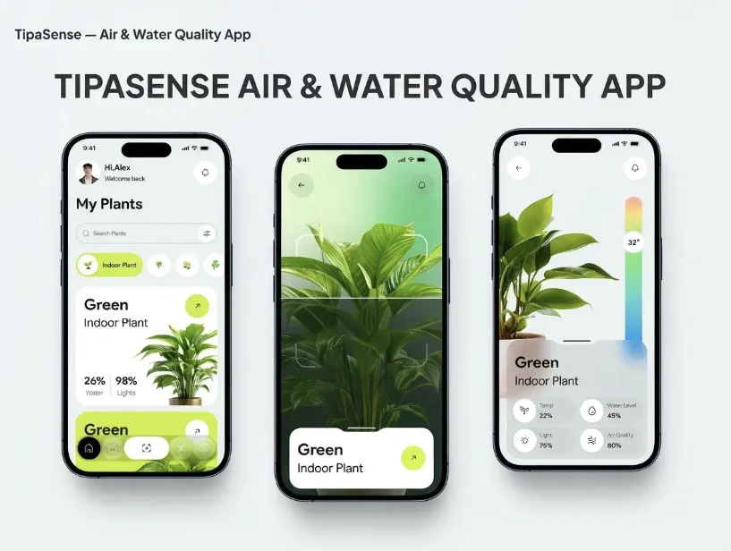 TipaSense Air & Water Quality App