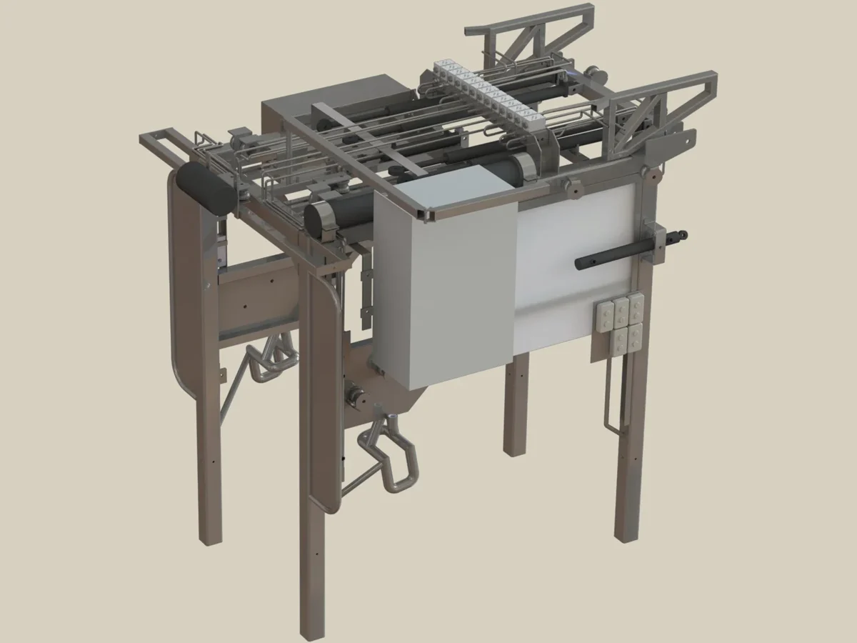 Main frame — vertical assembly
